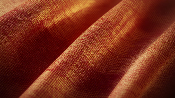 Kota Doria saree online India featherlight khat weave fabric close-up