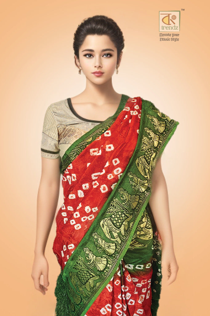 Bandhej Bandhani Saree