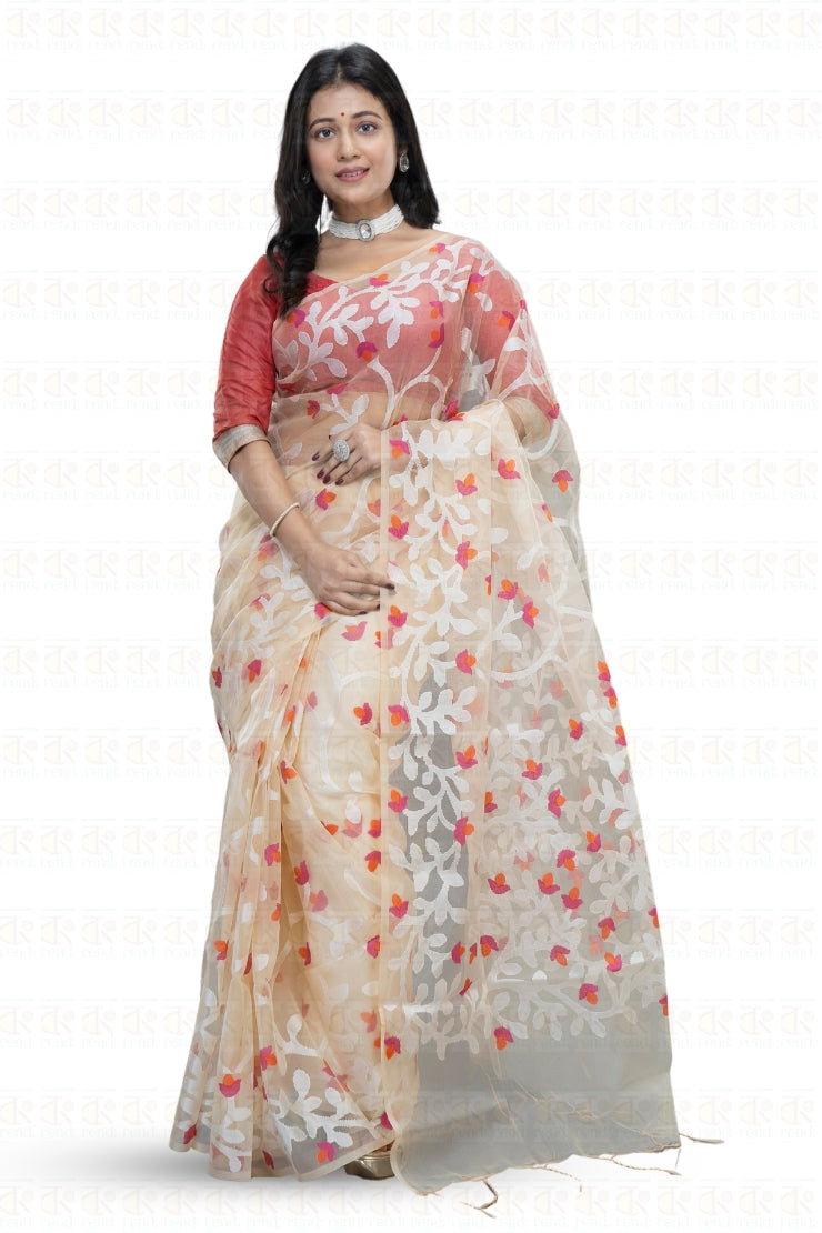 Exquisite Minakari Muslin Jamdani