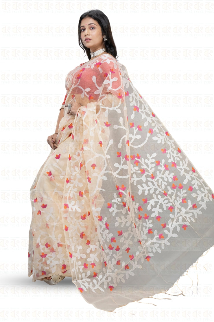 Exquisite Minakari Muslin Jamdani