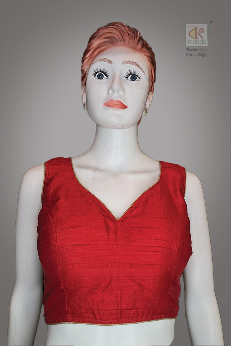 Designer Sleeveless Blouse (Front Side Pic)