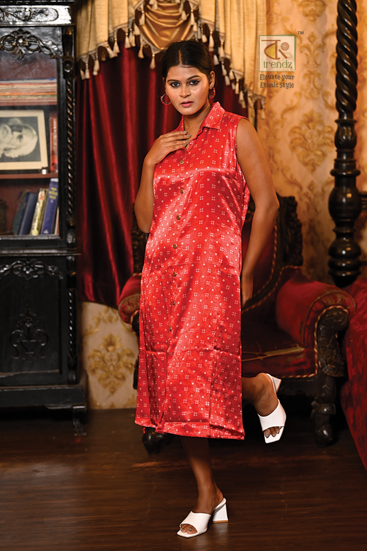 Modal Silk A Line Kurti