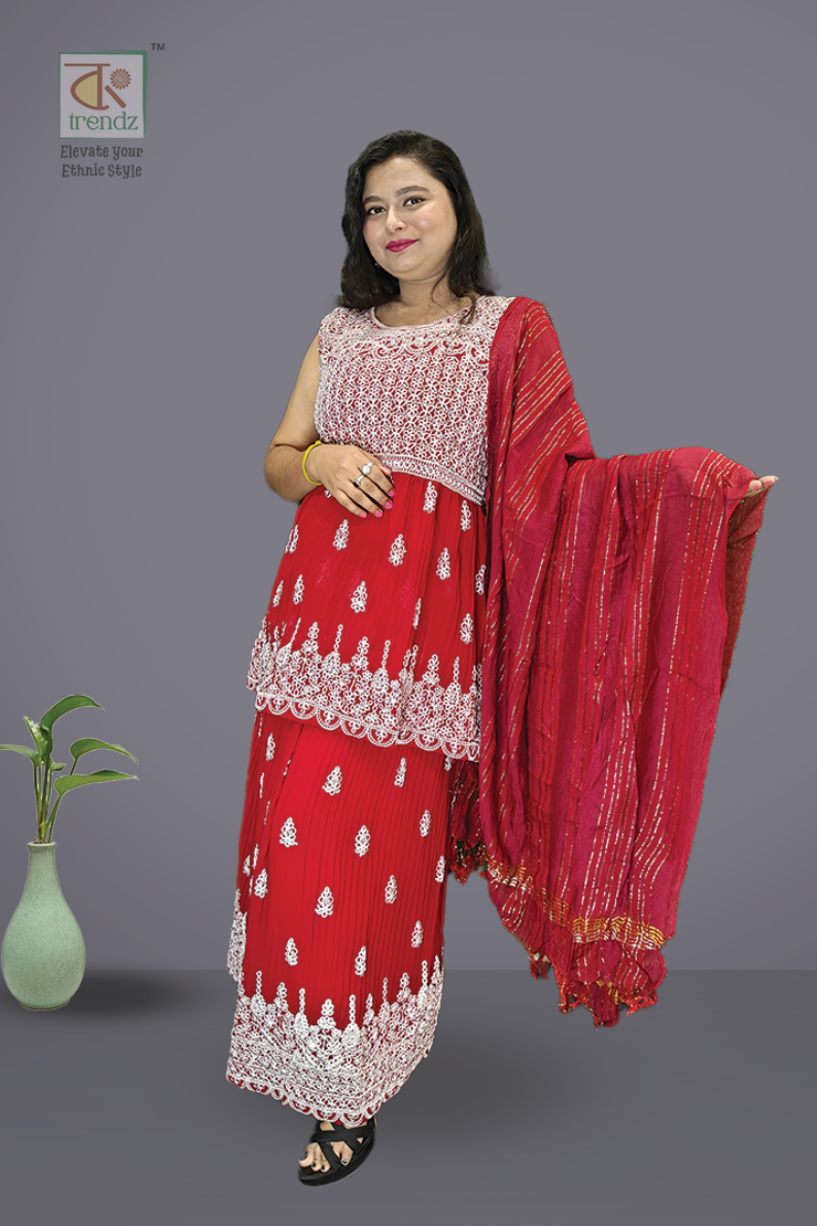 গাউন স্কার্ট এবং টপ উইথ দুপ্পাটা