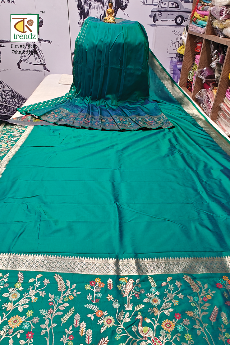 Gulmohor Pasmina Butter Silk Saree