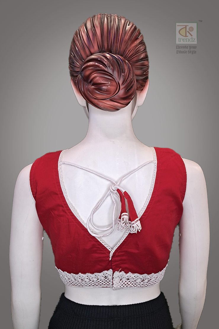 Designer Sleeveless Blouse ( Back Side Pic)