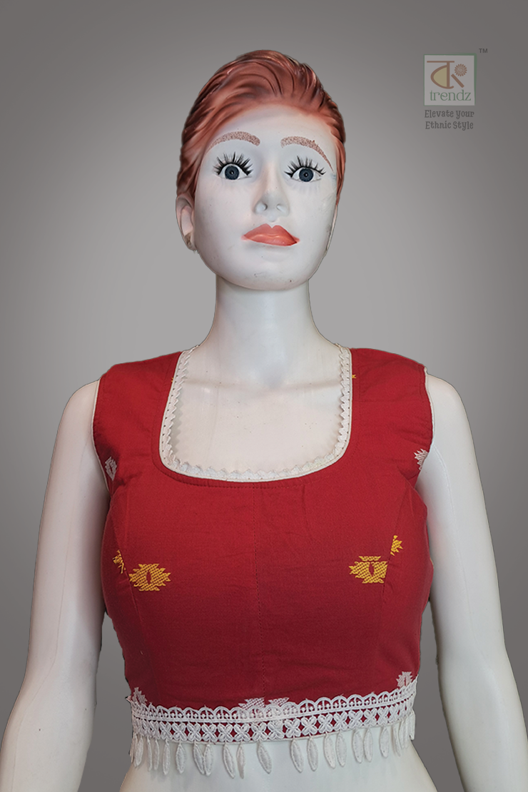 Designer Sleeveless Blouse (Front Side Pic)
