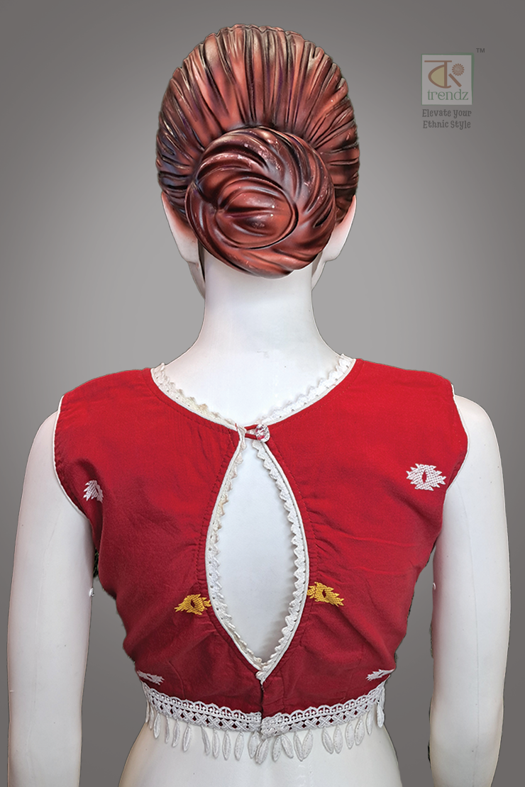 Designer Sleeveless Blouse ( Back Side Pic)