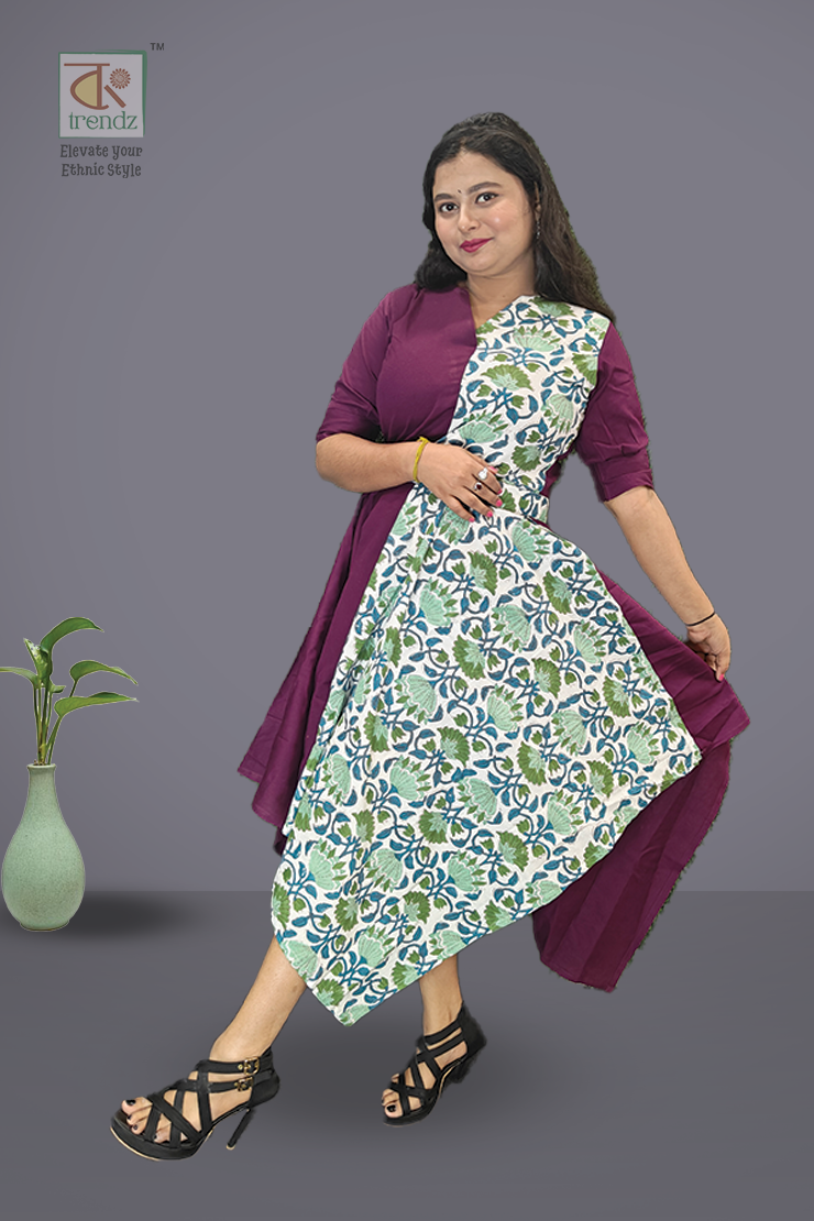 বেল্ট সহ কাউল ড্রেস