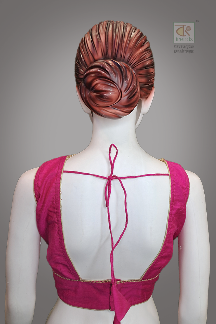 Designer Sleeveless Blouse ( Back Side Pic)