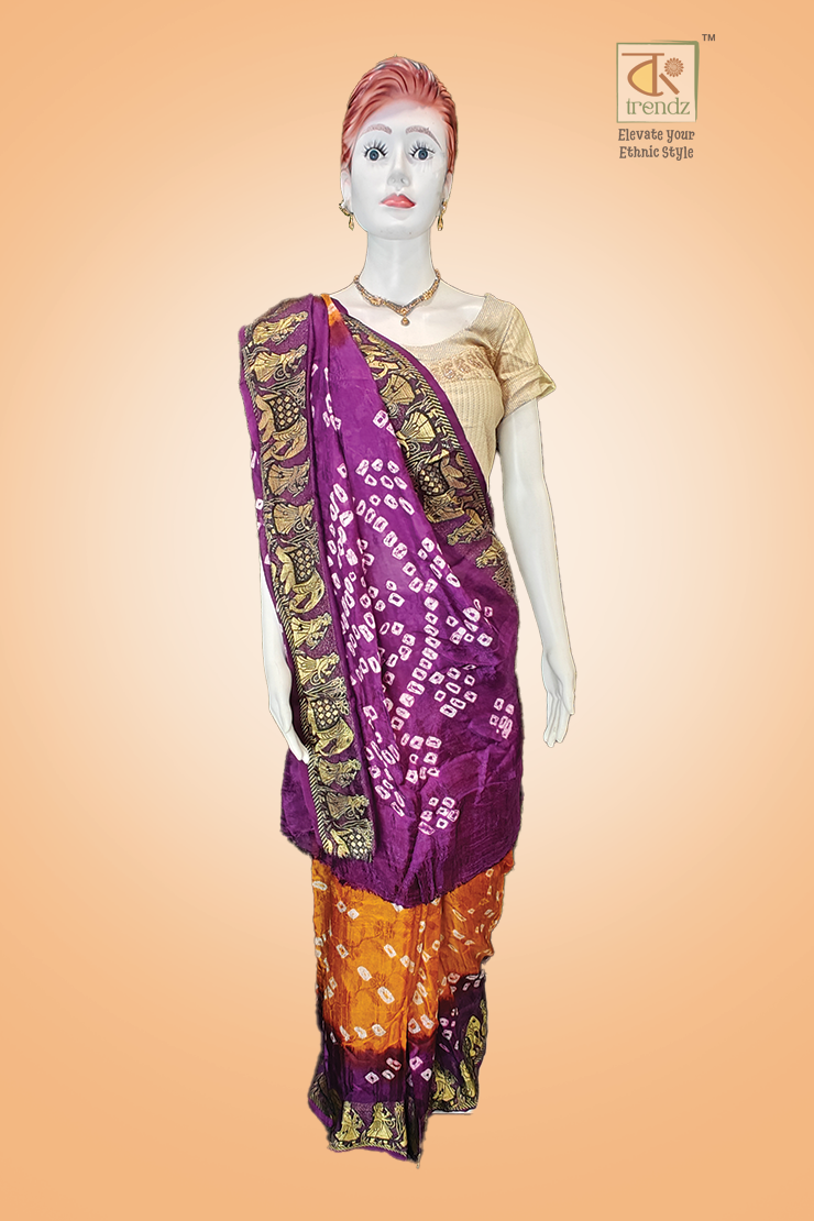 Bandhej Bandhani Saree