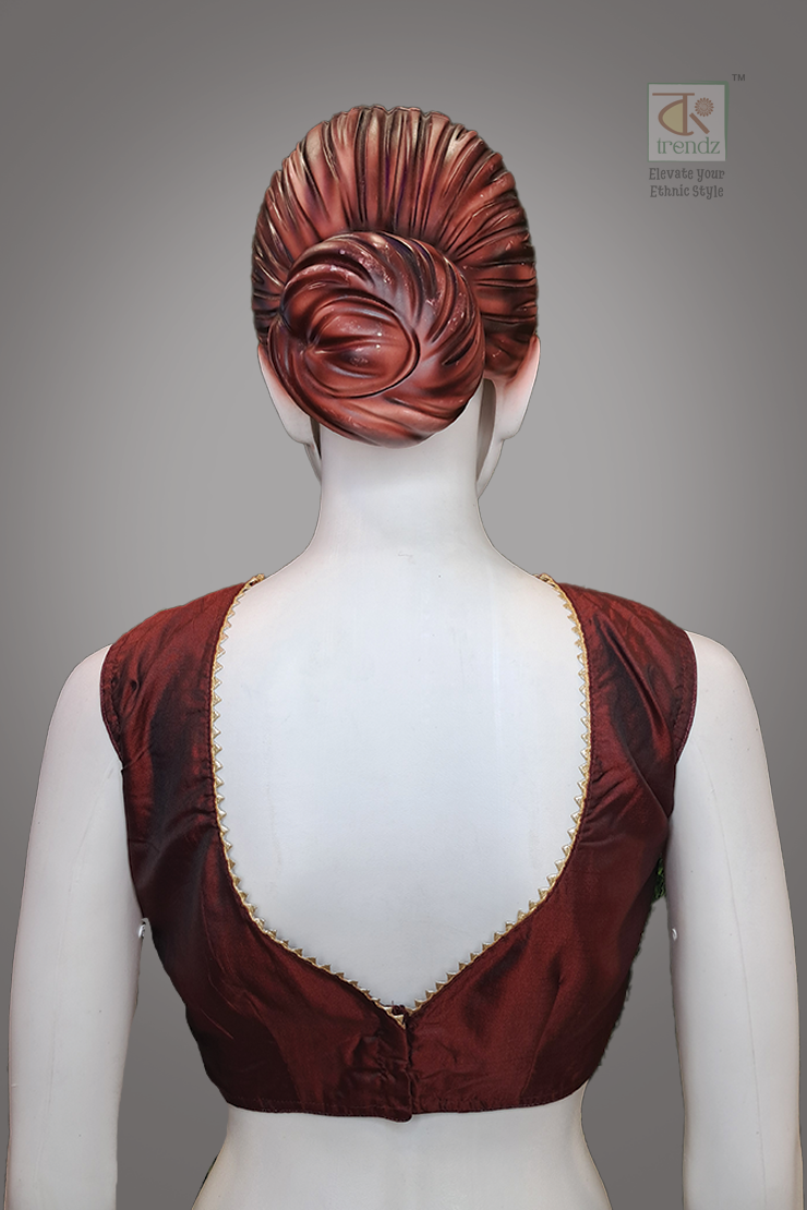 Designer Sleeveless Blouse ( Back Side Pic)