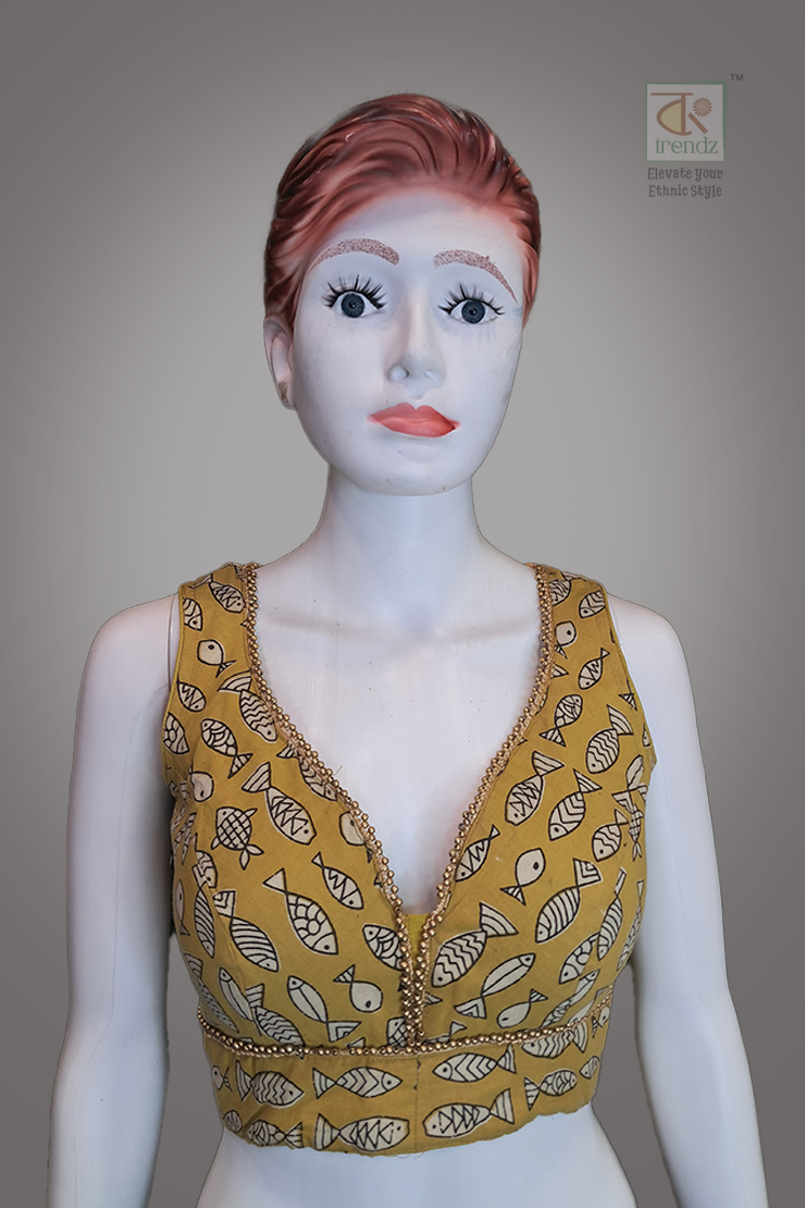 Designer Sleeveless Blouse (Front Side Pic)