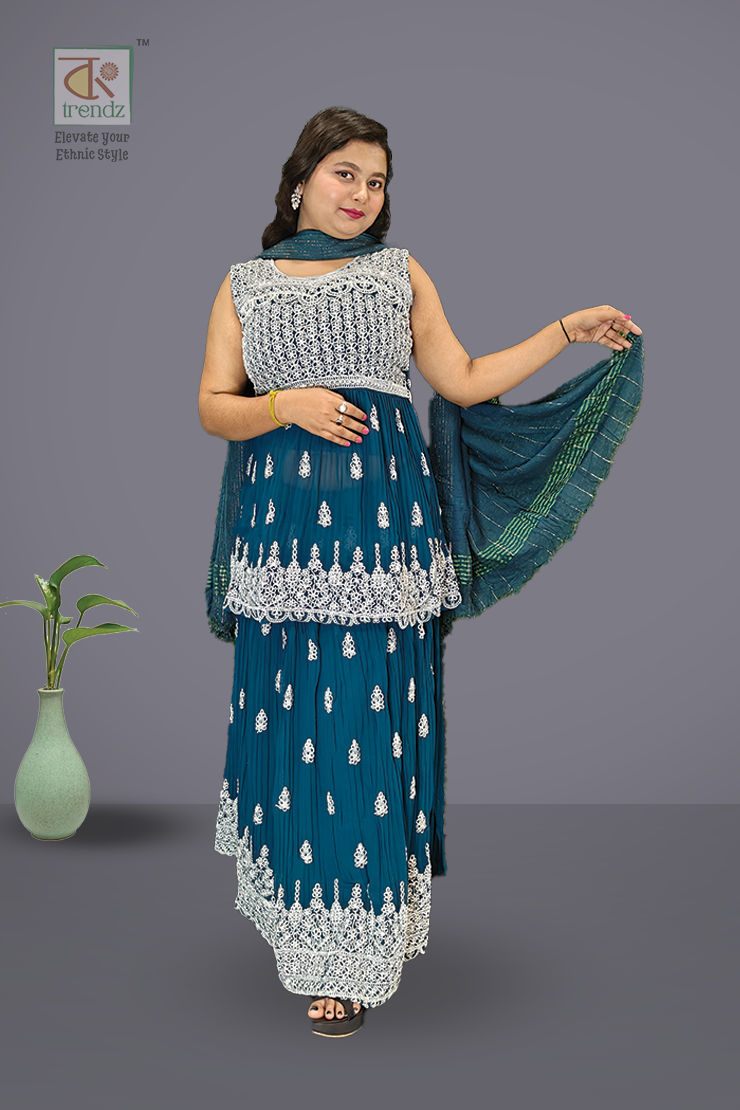 গাউন স্কার্ট এবং টপ উইথ দুপ্পাটা