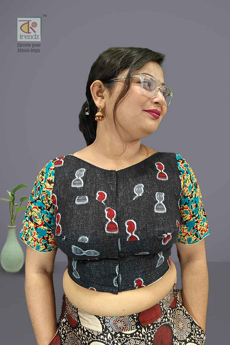 শ্রাবনী ডিজাইনার কটন ব্লাউজ