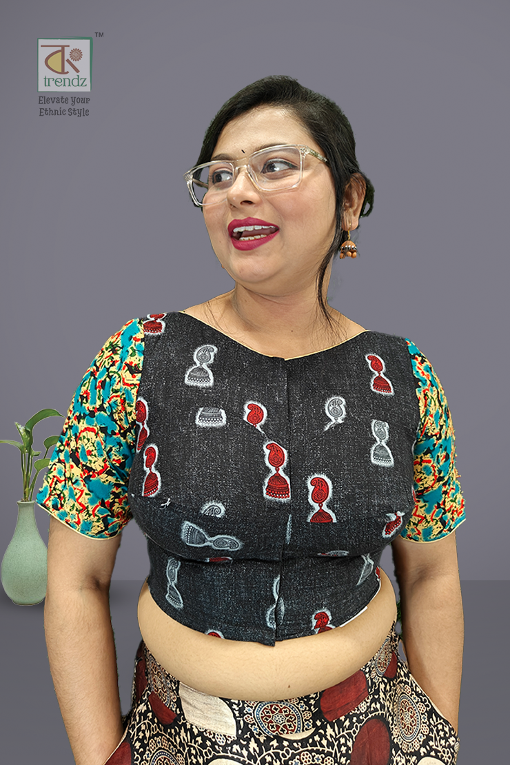 শ্রাবনী ডিজাইনার কটন ব্লাউজ