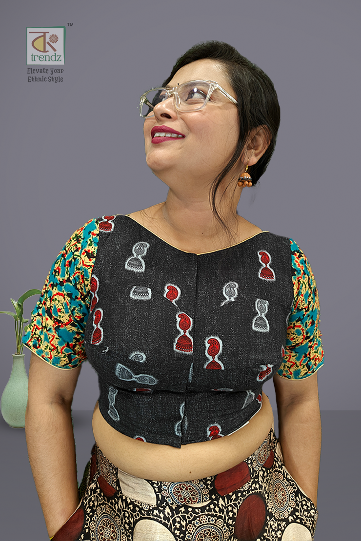 শ্রাবনী ডিজাইনার কটন ব্লাউজ