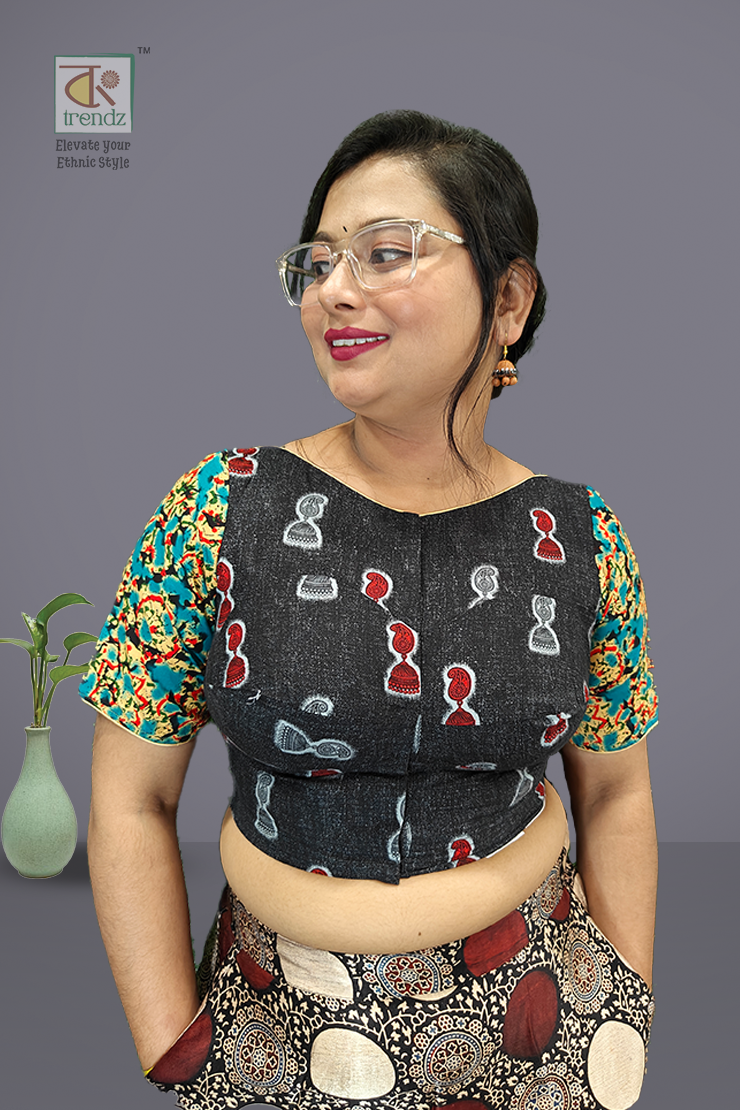 শ্রাবনী ডিজাইনার কটন ব্লাউজ