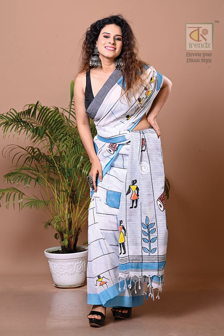 Adibasi Hand Paint Cotton Handloom