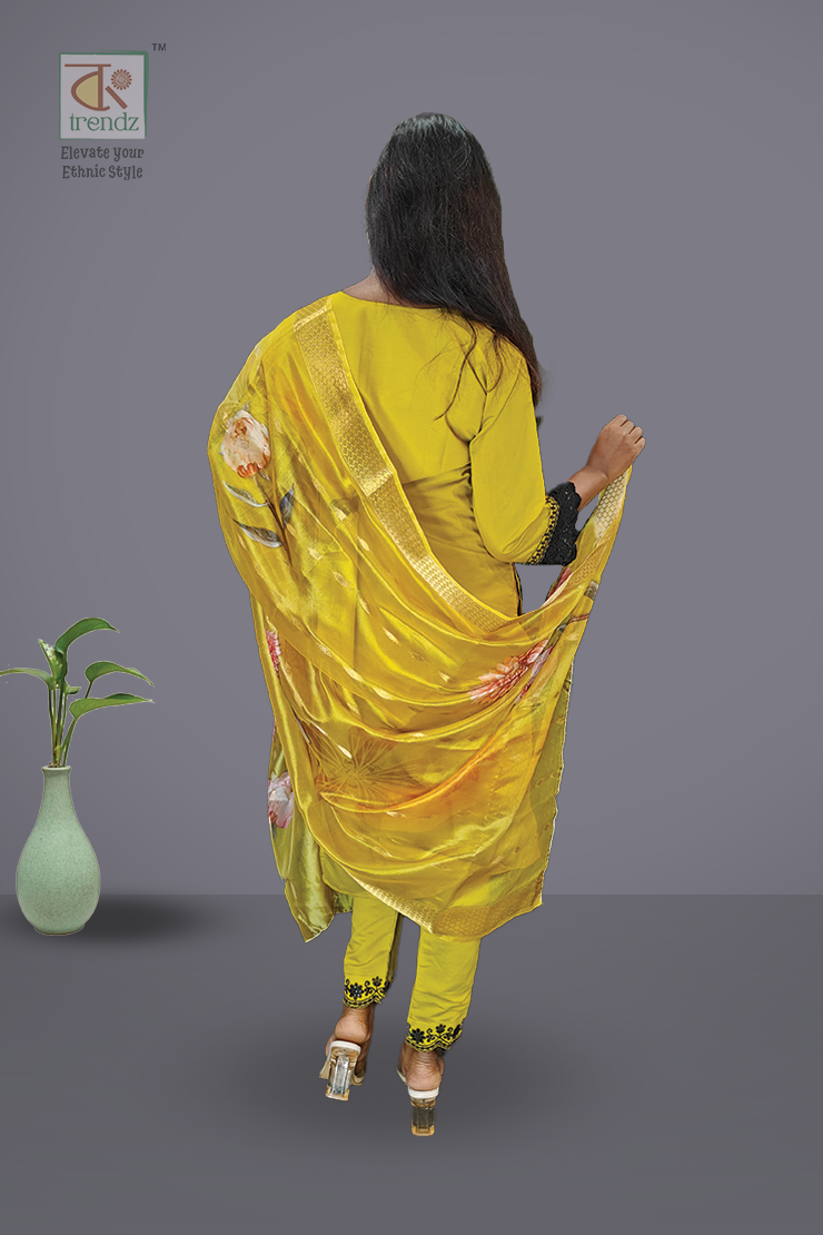 এমব্রয়ডারি করা সালোয়ার স্যুট ৩ পিস সেট