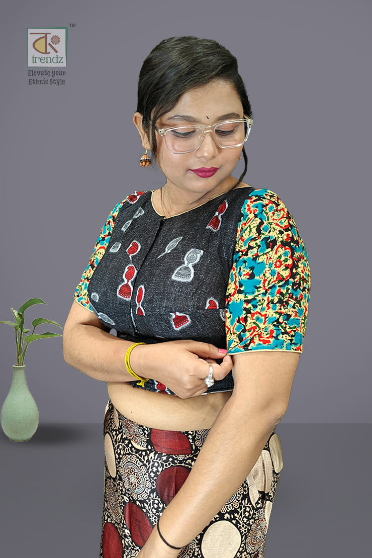 শ্রাবনী ডিজাইনার কটন ব্লাউজ