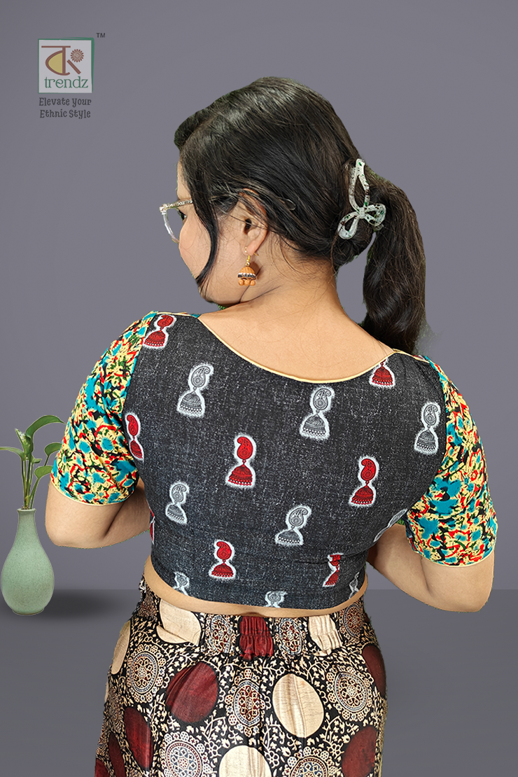 শ্রাবনী ডিজাইনার কটন ব্লাউজ