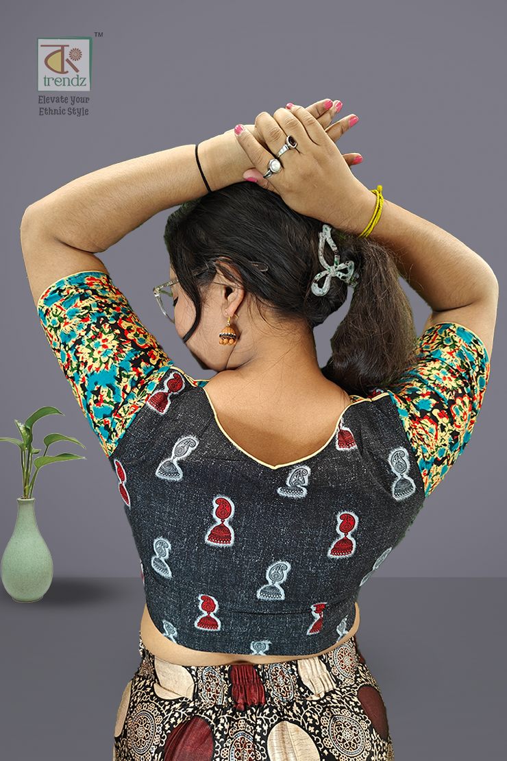 শ্রাবনী ডিজাইনার কটন ব্লাউজ