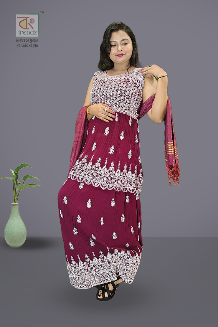 গাউন স্কার্ট এবং টপ উইথ দুপ্পাটা