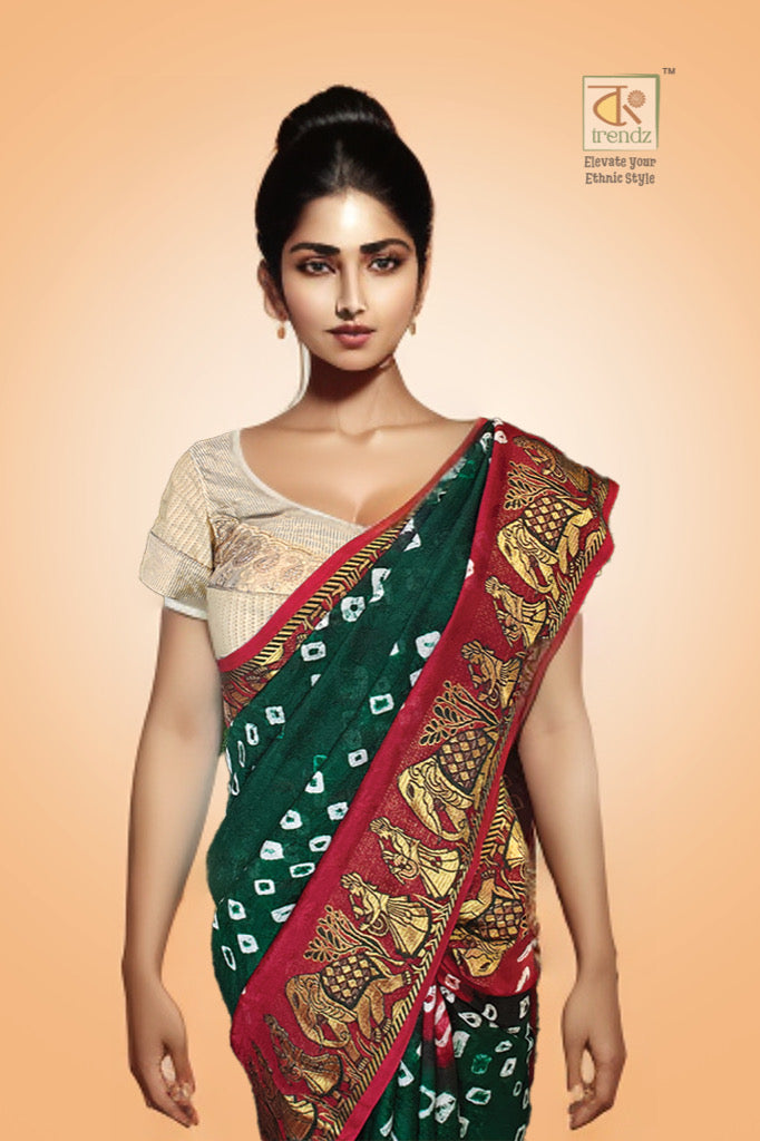 Bandhej Bandhani Saree