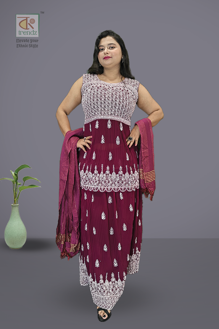 গাউন স্কার্ট এবং টপ উইথ দুপ্পাটা