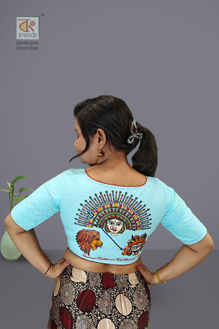 মহিষাসুর মর্দিনী ডিজাইনার ব্লাউজ