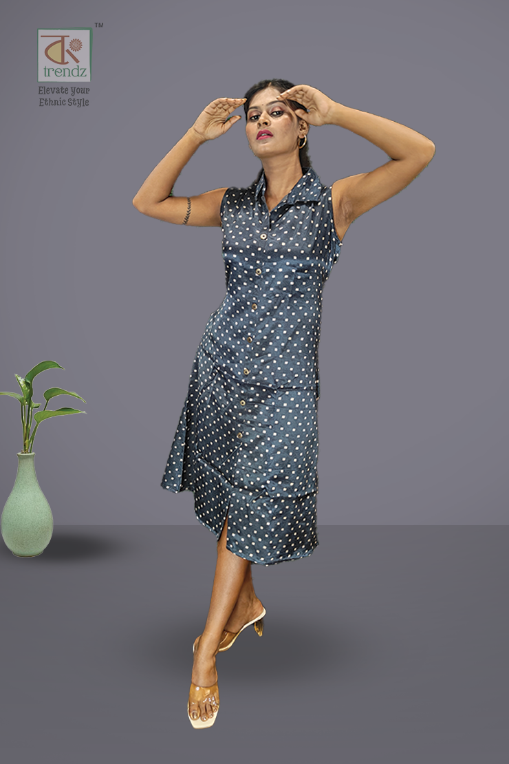 Modal Silk A Line Kurti