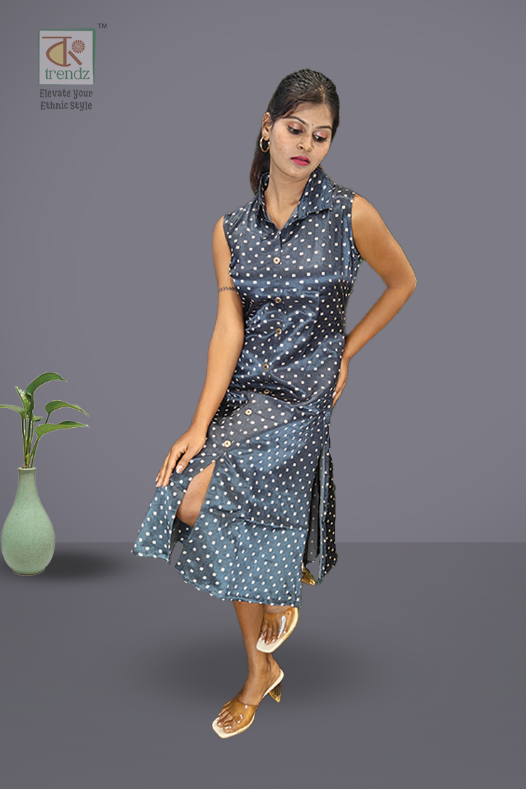 Modal Silk A Line Kurti