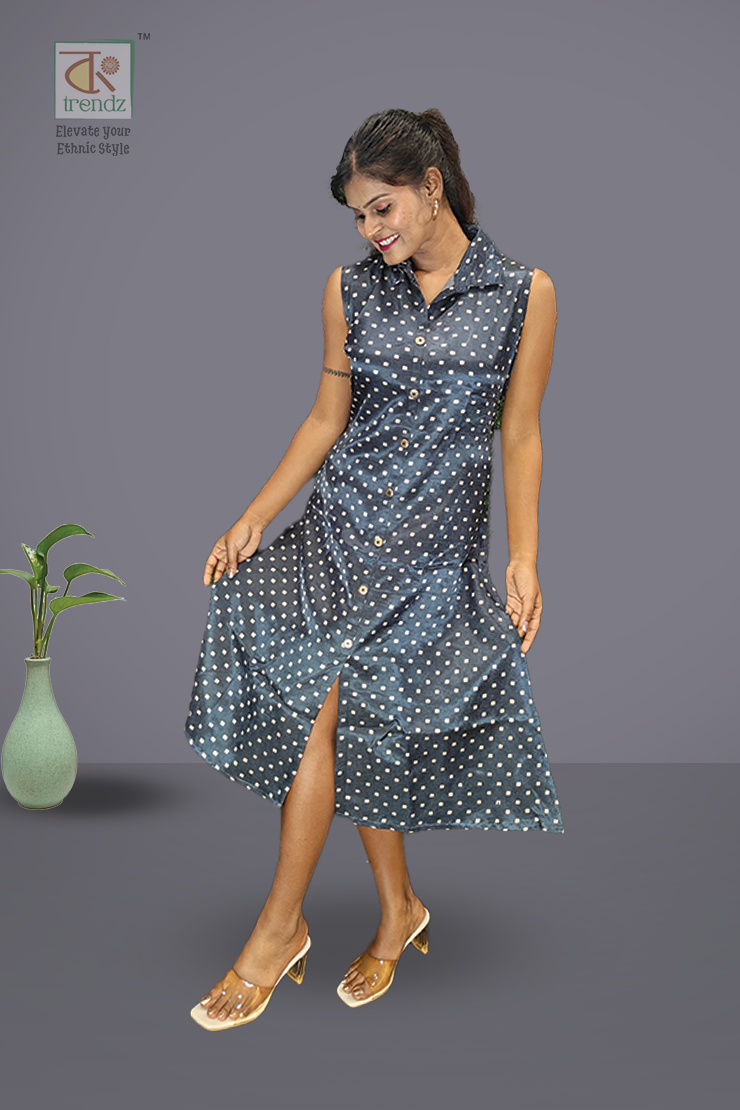Modal Silk A Line Kurti