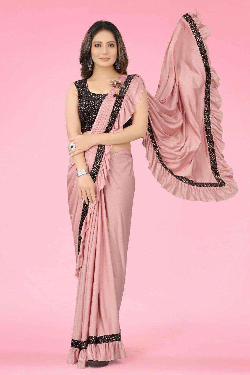 Aagiri Trendy Stitched Saree