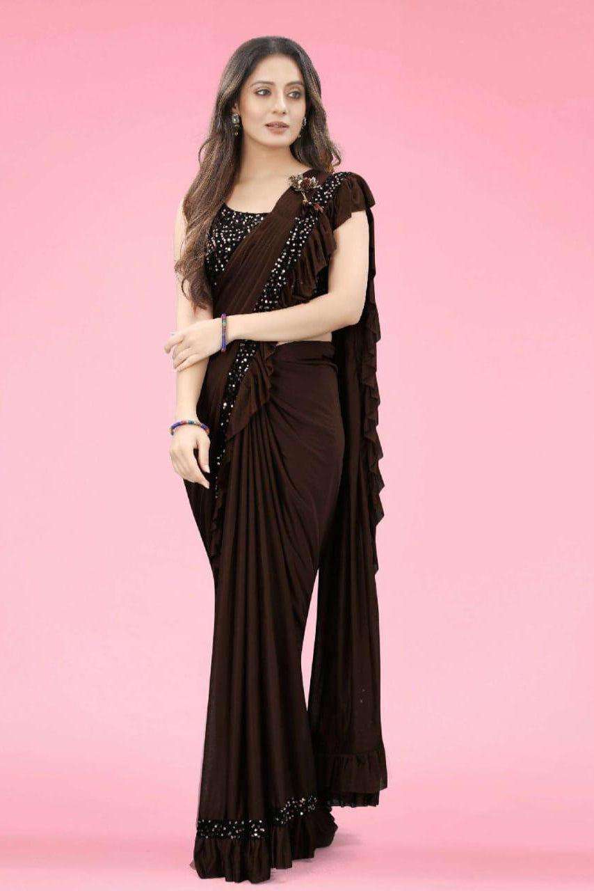 Aagiri Trendy Stitched Saree