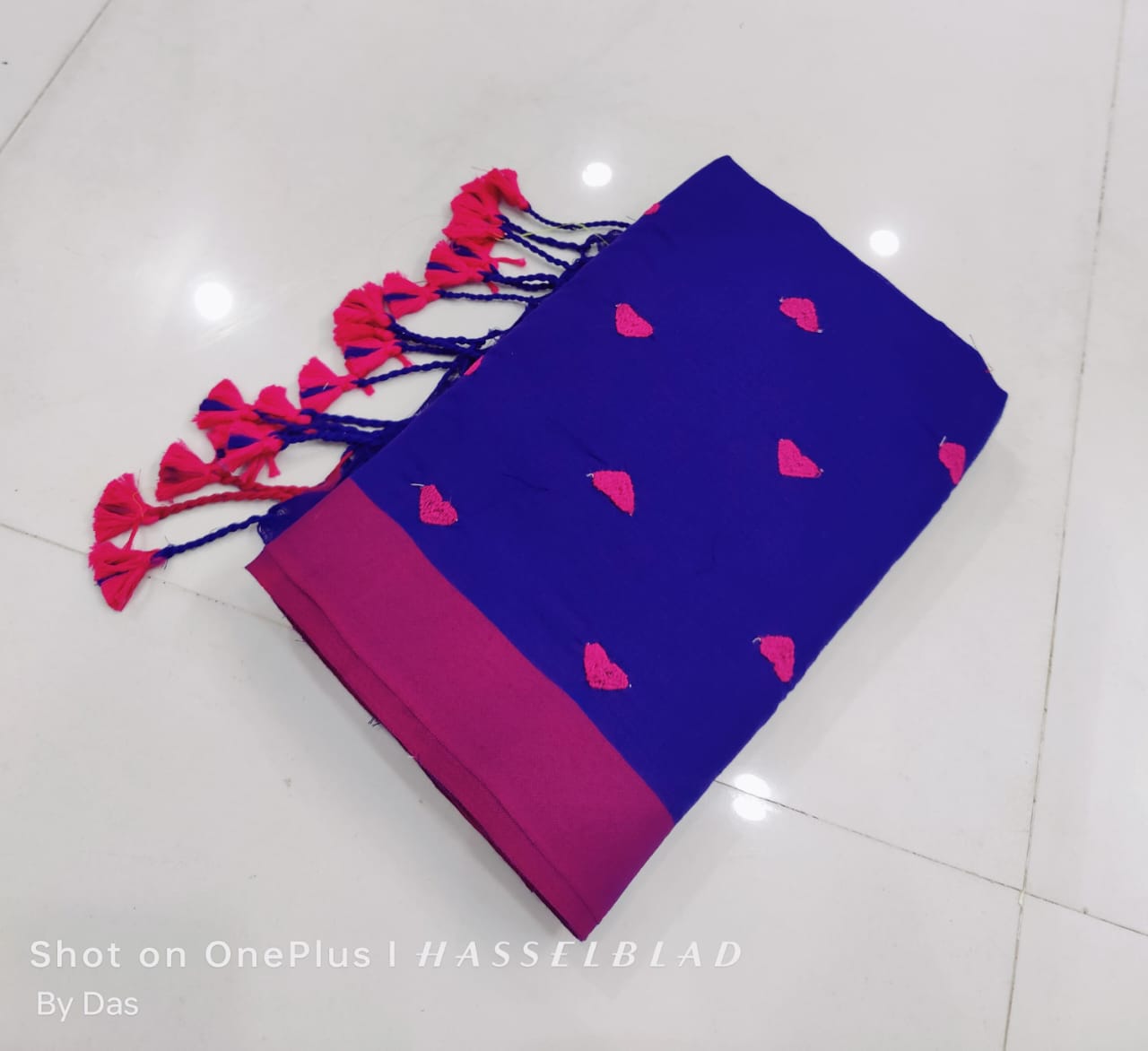 Love embroidery Soft Cotton Handloom Saree