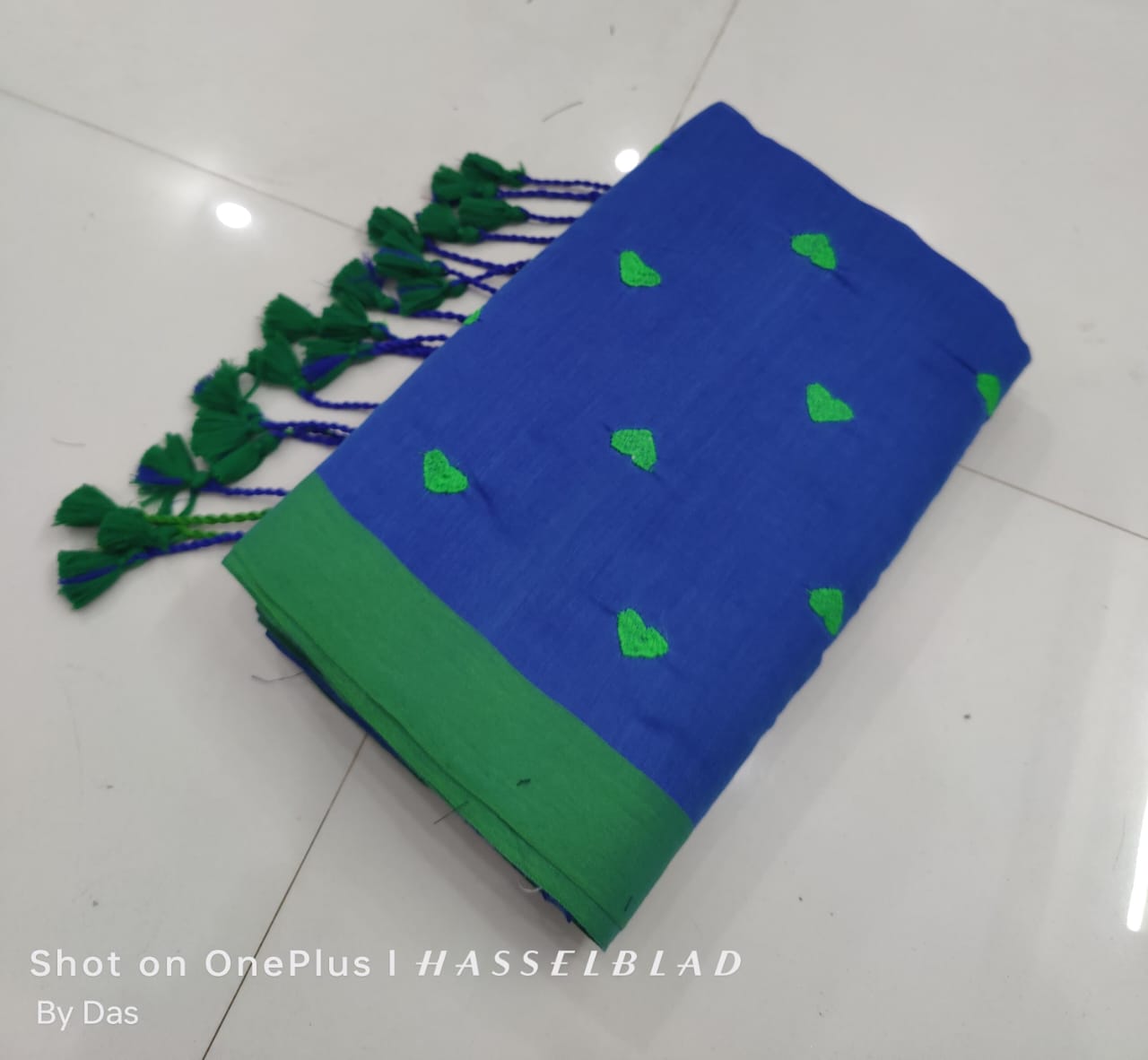 Love embroidery Soft Cotton Handloom Saree