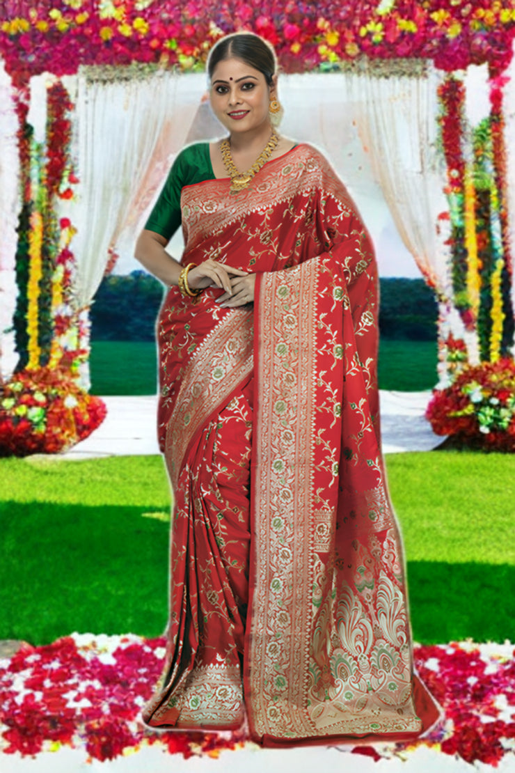 মার্জিত খাঁটি বেনারসি শাড়ি