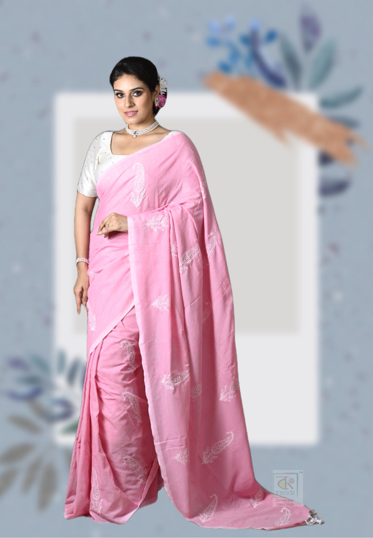 Soft Kolka Embroidered Saree