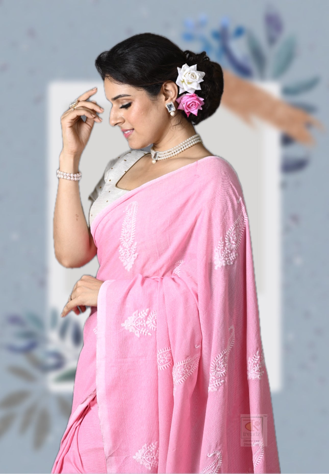Soft Kolka Embroidered Saree