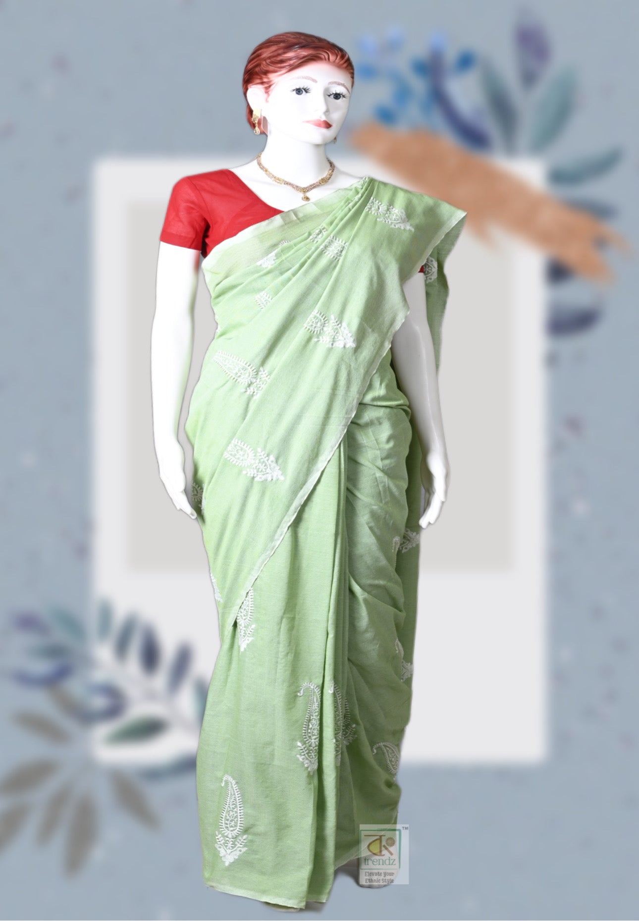 Soft Kolka Embroidered Saree