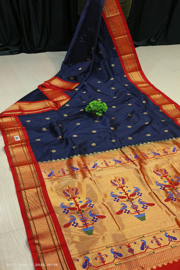 Peacock Stand Kanjivaram Saree