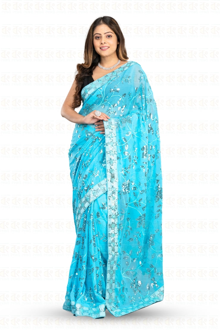 সুপার হিট বলিউড জর্জেট শাড়ি