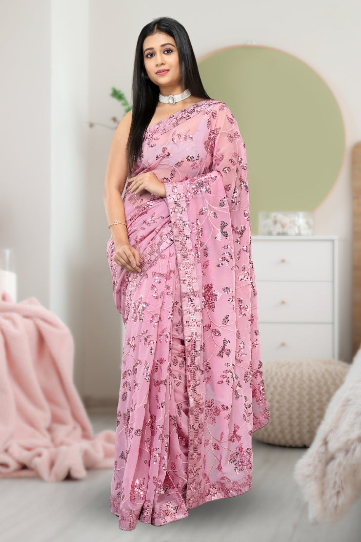 সুপার হিট বলিউড জর্জেট শাড়ি