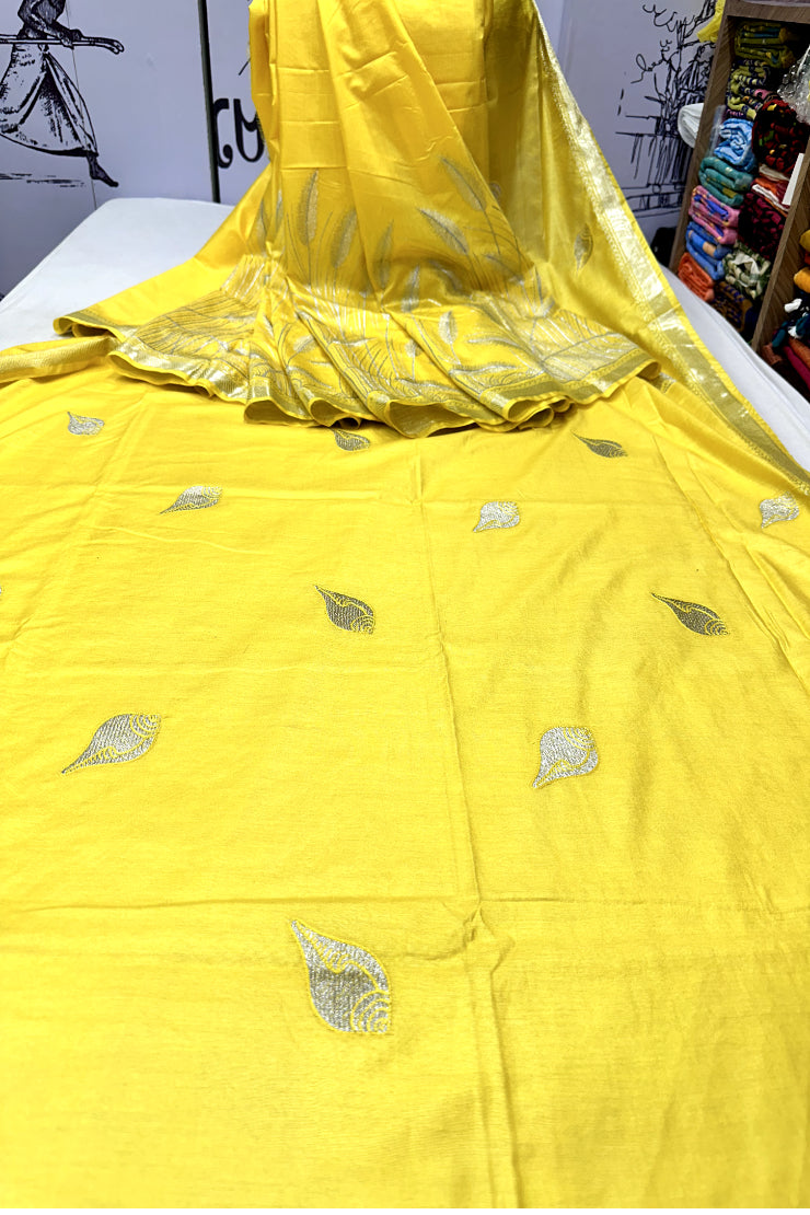 Sarat Shankha Bhagalpuri Semi Silk Saree