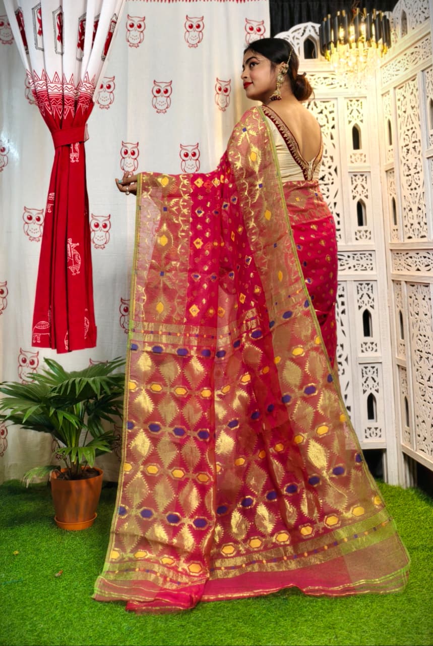 Zari Handloom Dhakai Jamdani