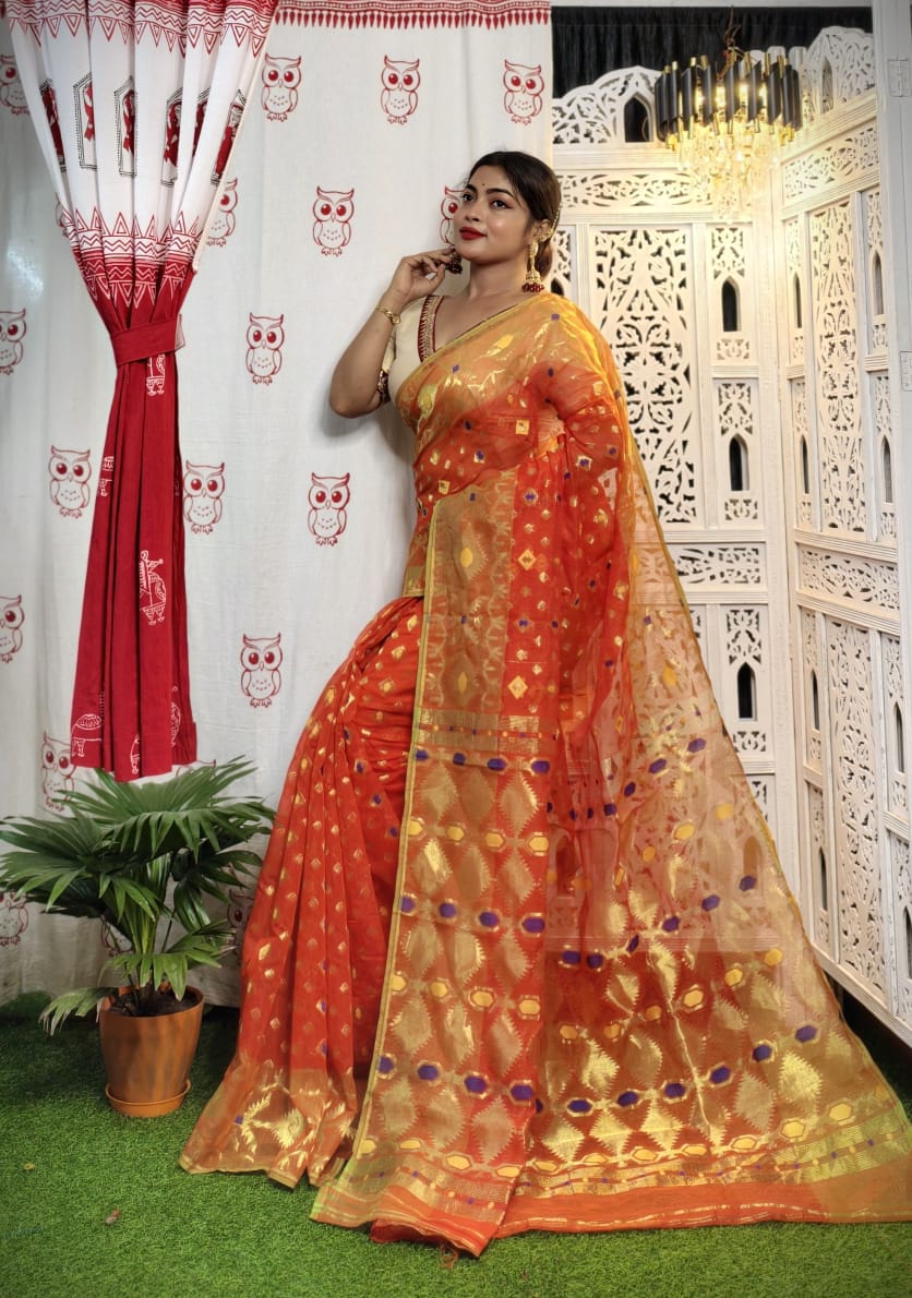 Zari Handloom Dhakai Jamdani