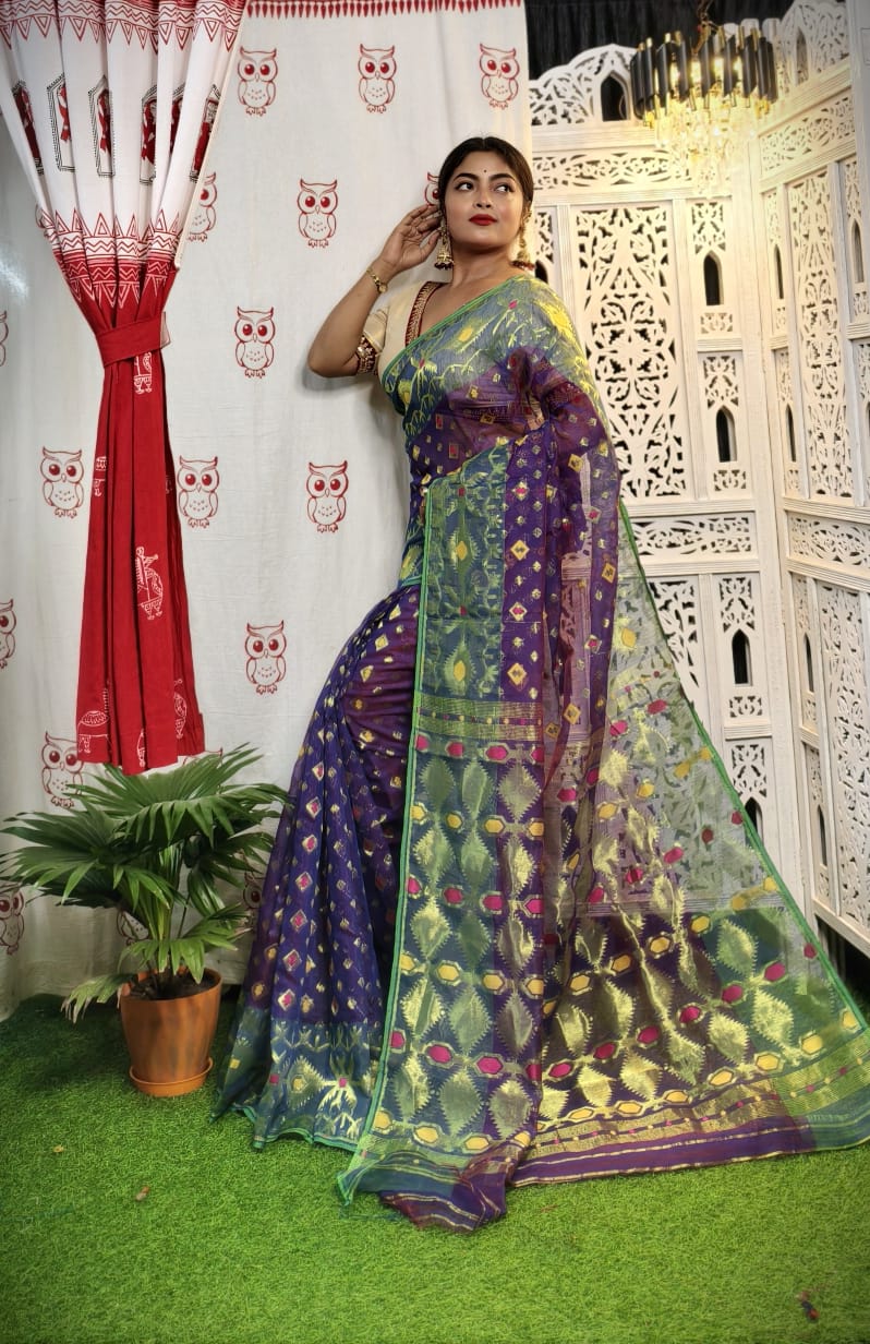 Zari Handloom Dhakai Jamdani