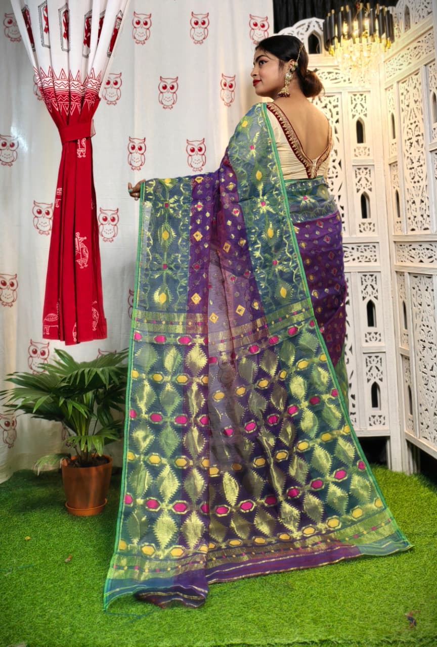 Zari Handloom Dhakai Jamdani