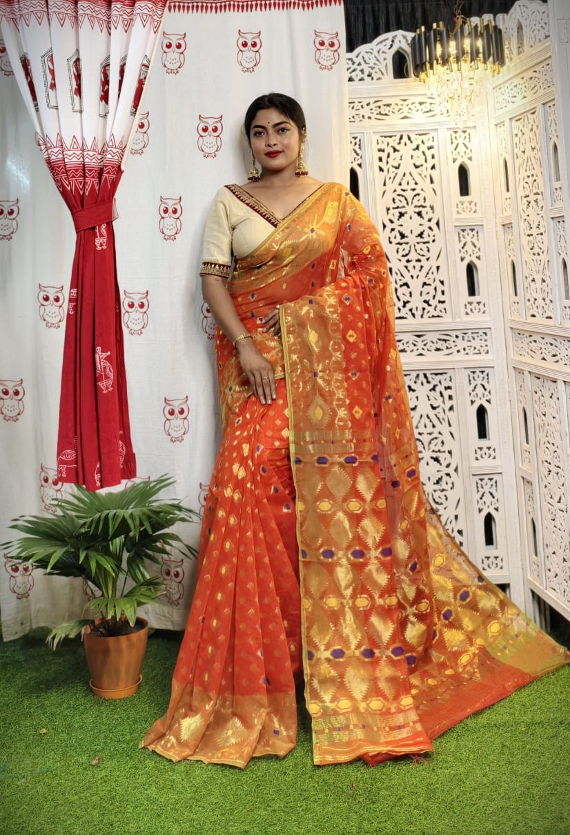 Zari Handloom Dhakai Jamdani